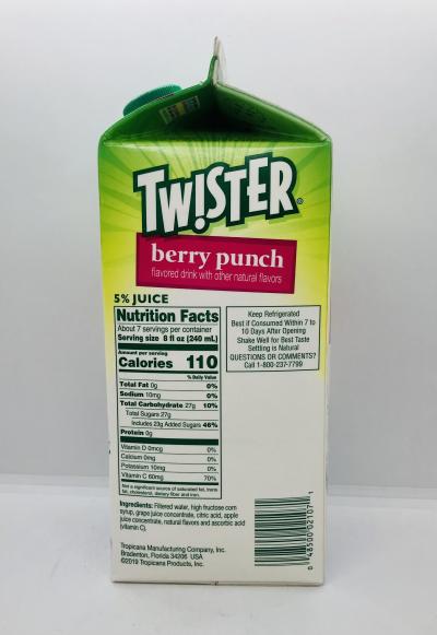 Twister berry punch 1.75L