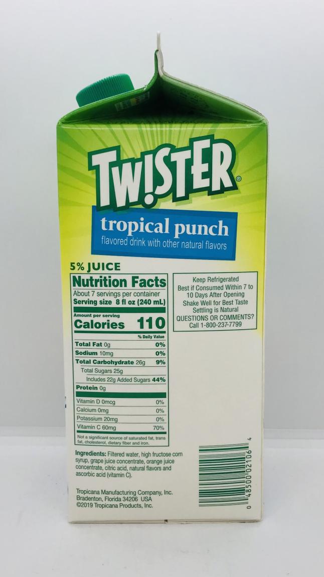 Twister tropical punch 1.75L