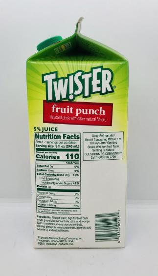 Twister fruit punch 1.75L