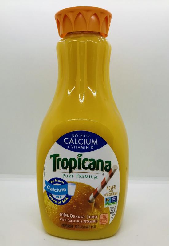 Tropicana No Pulp Calcium Vitamin D