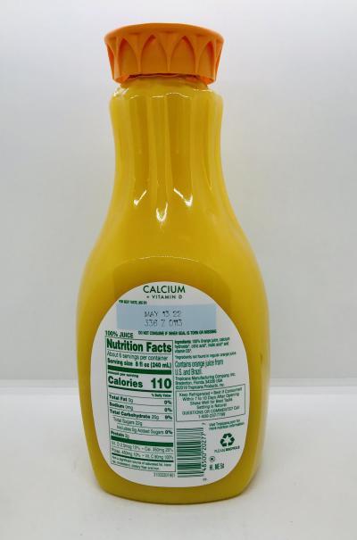 Tropicana No Pulp Calcium Vitamin D