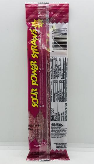 Dorval Candy Straws Wild Cherry 50g.