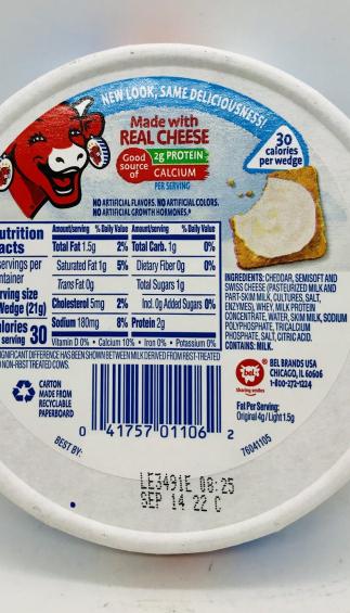 The Laughing Cow Cheese170g.