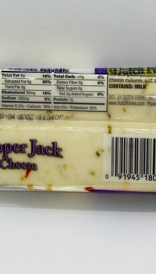 Dutch farms Pepper Jack Cheese (227g.)