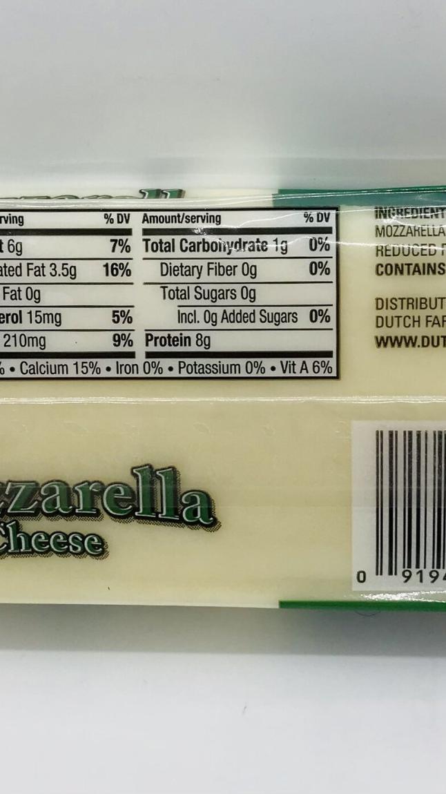 Dutch farms Mozzarella 226g.