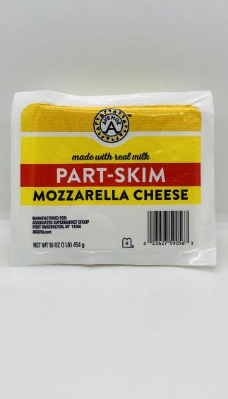 Avenue Mozzarella  Part skim 1Lb 454g