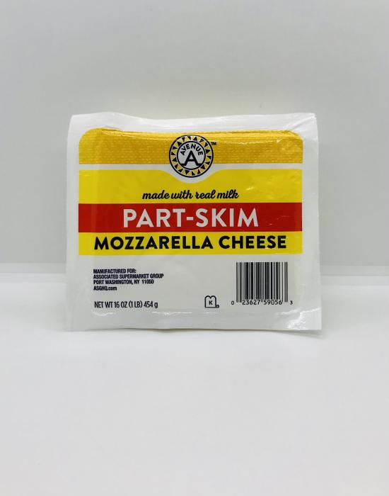 Avenue Mozzarella  Part skim 1Lb 454g