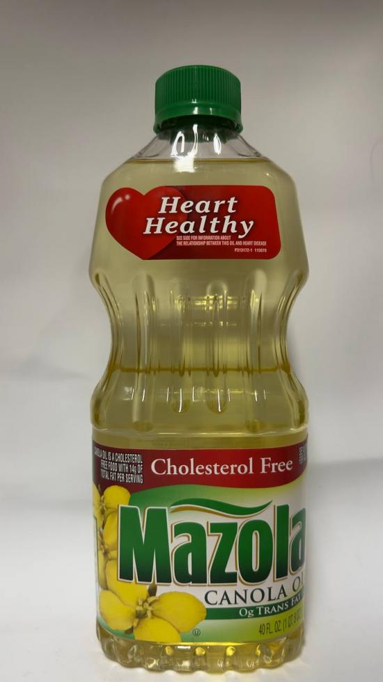 MAZOLA Canola Oil Cholesterol Free