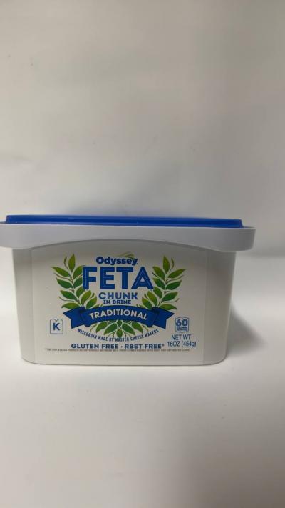 Odyssey Traditional Feta Cheese  454g