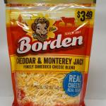 BORDEN Cheddar & Monterey Jack Cheese  226g