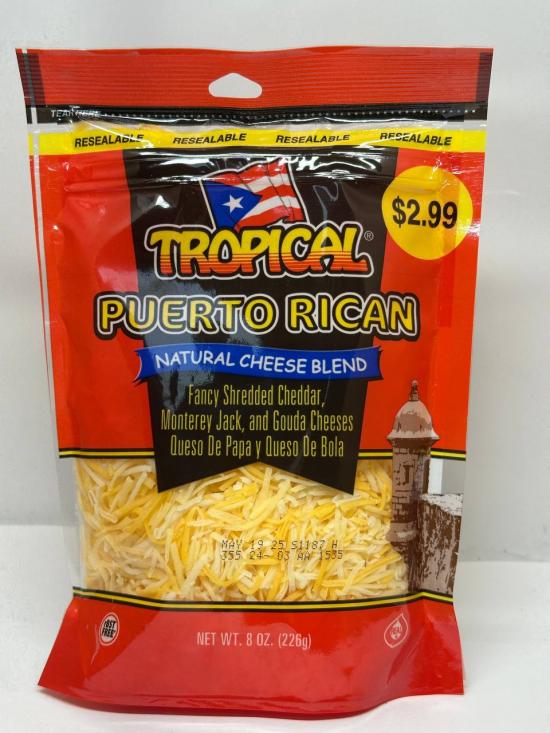 TROPICAL Puerto Rican Natural Cheese Blend  226g