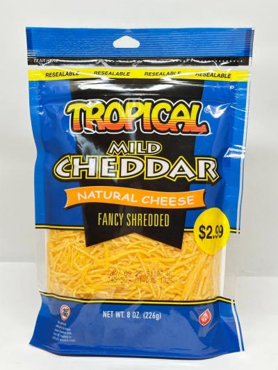 TROPICAL Mild Cheddar  Natural Cheese  226g