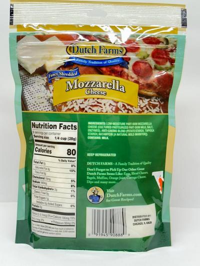 DUTCH FARMS  Mozzarella Cheese   227g