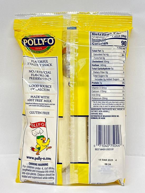 POLLY- O Fresh Mozzarella String Cheese  340g