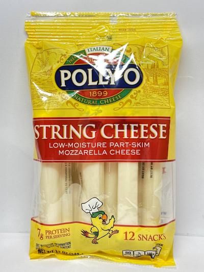 POLLY- O String Cheese Whole Milk Low - Moisture Mozzarella Cheese   340g