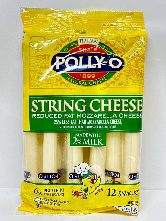 POLLY - O String Cheese Reduced Fat Mozzarella Cheese  283g