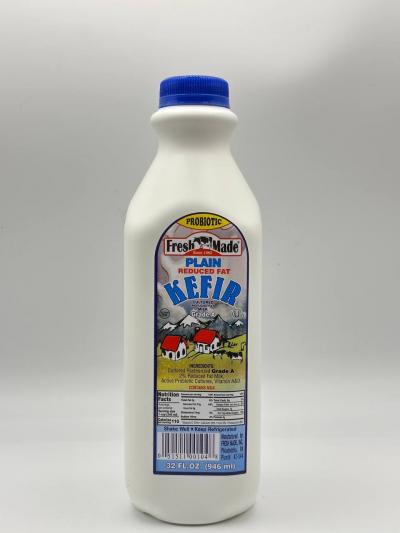 Fresh made plain reduced fat kefir 946ml