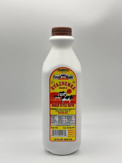 Fresh made Ryazhenka baked style kefir 946ml