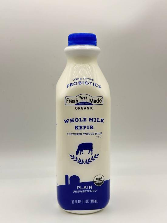 fresh made whole milk kefir plain unsweetened 946ml