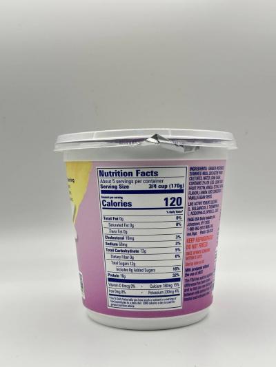 FAGE total 0% milkfat blended vanilla 907g