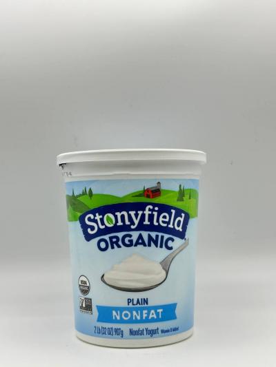 STONYFIELD Organic Plain Nonfat Yogurt 907g