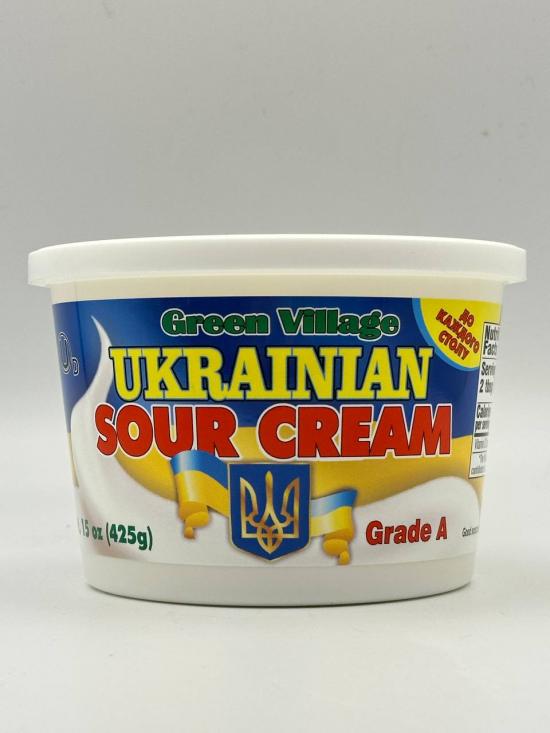 Green Village Ukrainian Sour Cream  425g