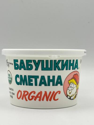 GRANDMOTHER'S SOUR CREAM ORGANIC  425g