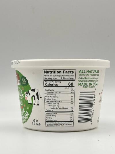 BIOLIFE French Style Sour Cream 425g