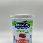 STONYFIELD Organic Yogurt Strawberry Whole Milk 907g