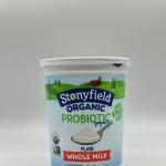 STONYFIELD Organic Probiotic Yogurt Whole Milk 907g