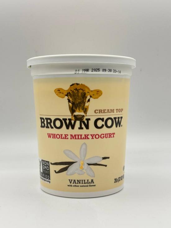 BROWN COW Whole Milk Yogurt with Vanilla 907g