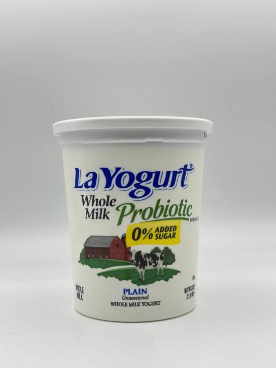 LA YOGURT Probiotic Whole Milk no Sugar 907g