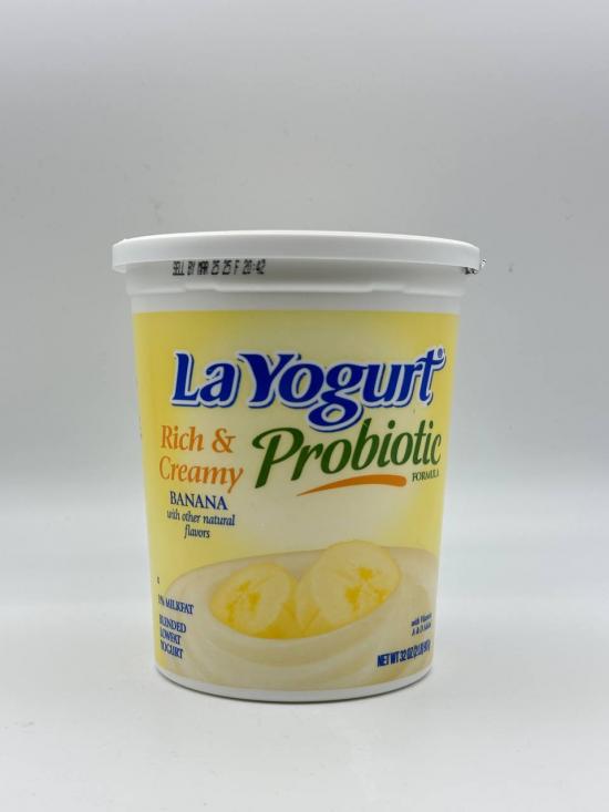 LA YOGURT Probiotic Rich & Creamy Banana 907g