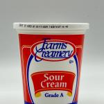FARMS CREAMERY Sour Cream Grade A 453g