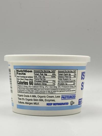 Israeli Style Sour Cream Organic 425g