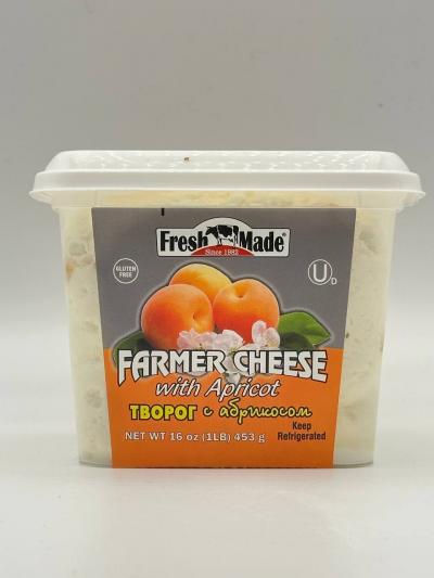 Fresh Made Farmer Cheese with Apricot  1lb