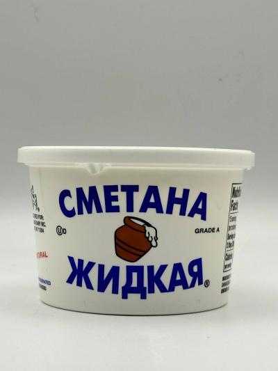 RUSSIAN Style High Fat Liquid Sour Cream 425g