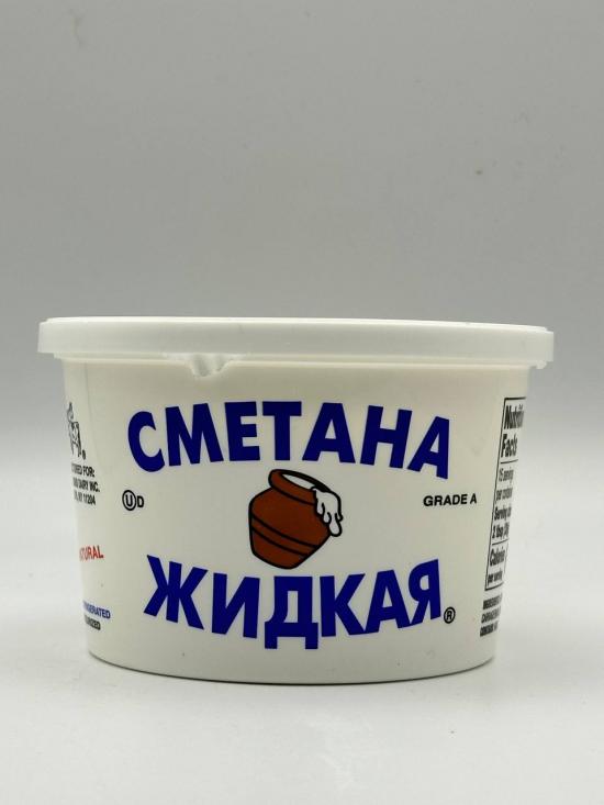 RUSSIAN Style High Fat Liquid Sour Cream 425g