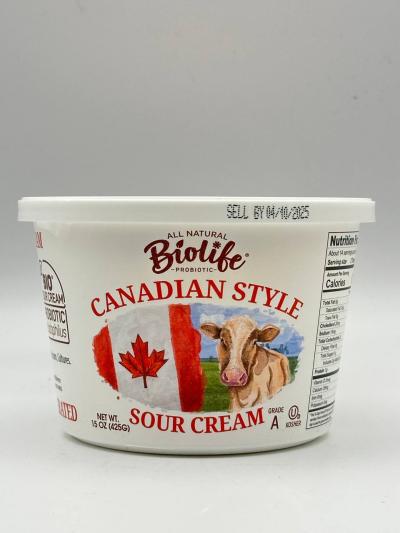 BIOLIFE Canadian Style Sour Cream  425g