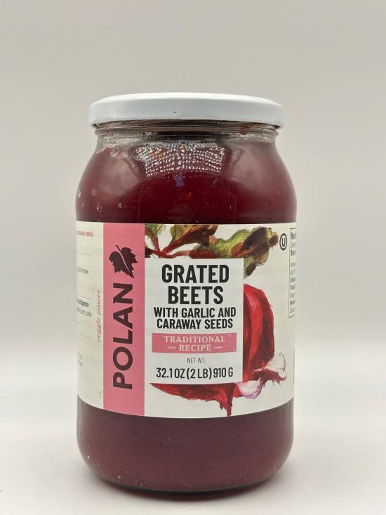 POLAN Grated Beets with Garlic and Caraway Seeds 910g