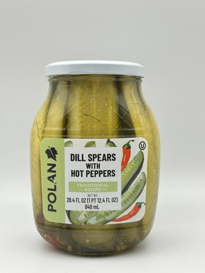 POLAN Dill Spears Hot peppers 840ml