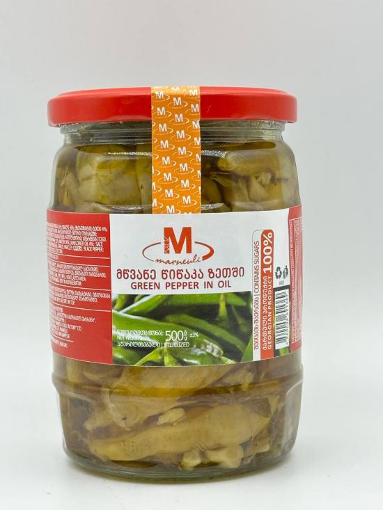 MARNENLI GREEN PEPPER IN OIL 500G