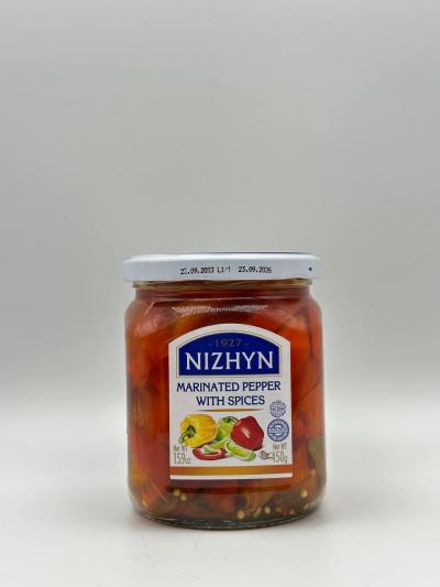 NIZHYN Marinated Pepper with slices 450g