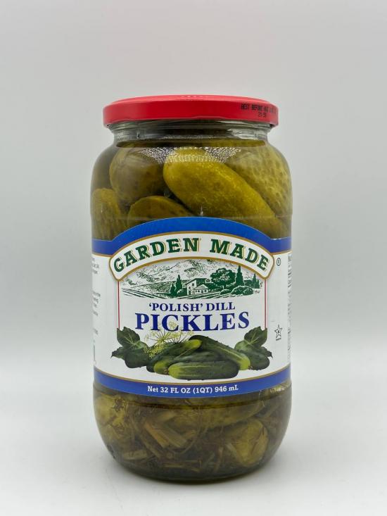 GARDEN MADE Polish Dill Pickles 946ml