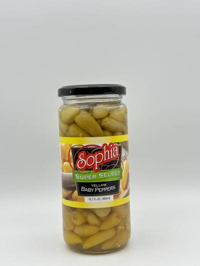 SOPHIA Super Select Yellow baby Peppers 460ml