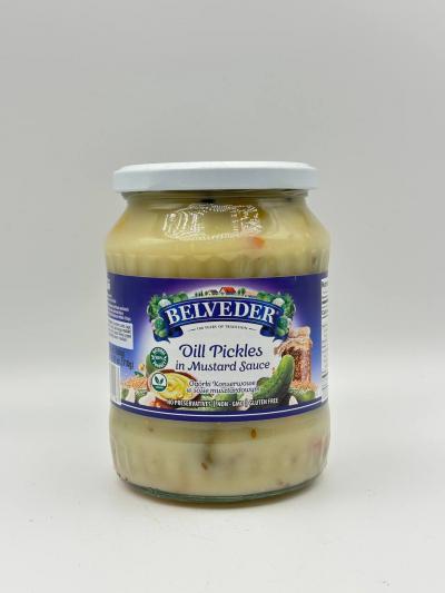 BELVEDER Oil Pickles in Mustard Souce 660g