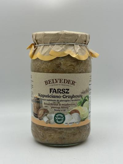 BELVERDER Farsz Sauerkraut & Mushroom pierogi filling 860ml