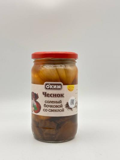 OKIM Pickled Garlic with beetroot 350g