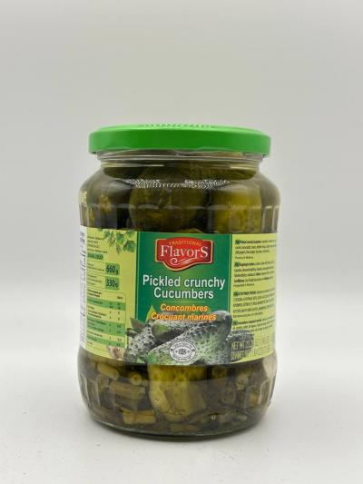 FLAVORS Pickled crunchy Cucumbers 660g