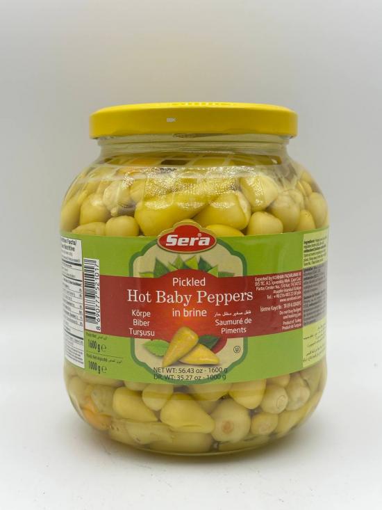 SERA Pickled Hot Baby Peppers in brine 1600g